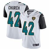 Nike Men & Women & Youth Jaguars 42 Barry Church White NFL Vapor Untouchable Limited Jersey,baseball caps,new era cap wholesale,wholesale hats